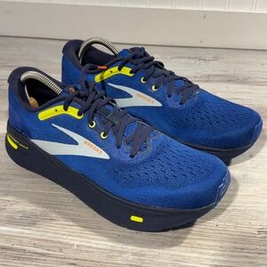 Brooks Blue and Yellow Athletic Shoes